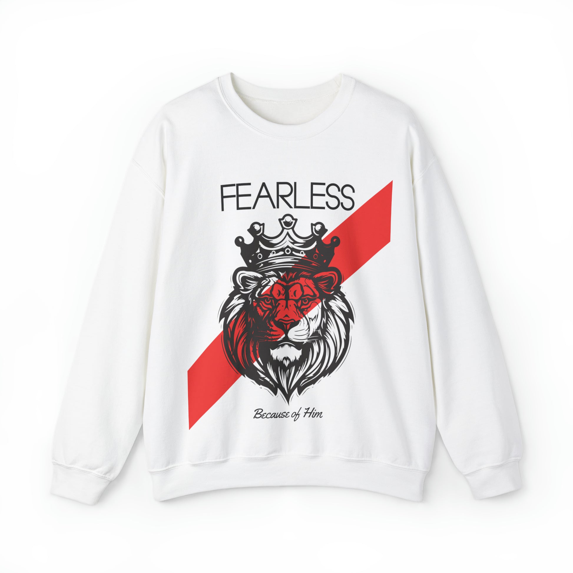 Fearless Christian Sweatshirt White tosave1life.com