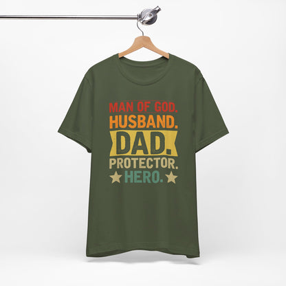 Man of God Dad Christian Shirt