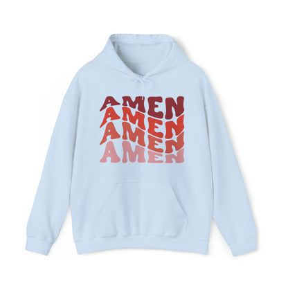 Amen Christian Hoodie Light Blue tosave1life.com