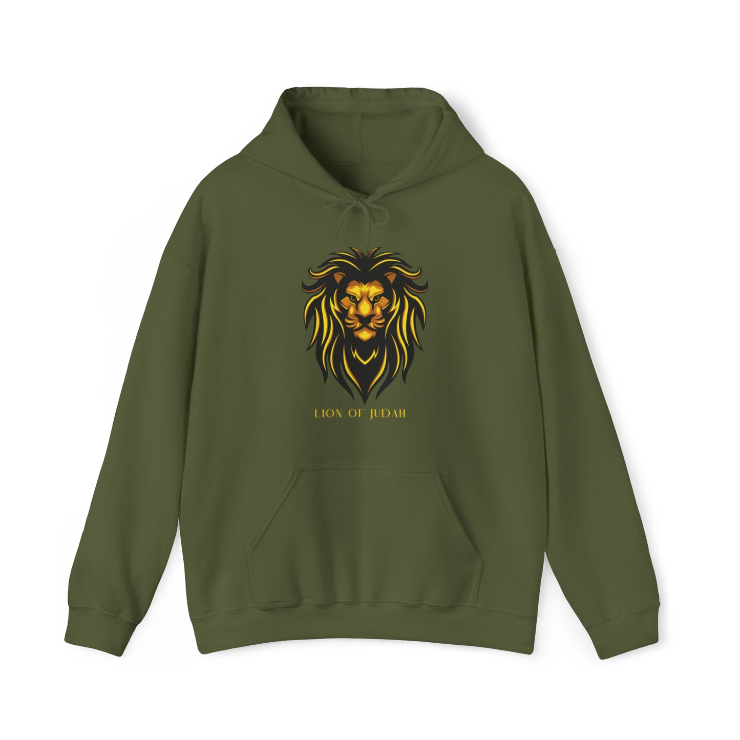 Lion of Judah Christian Hoodie Military Green tosave1life.com