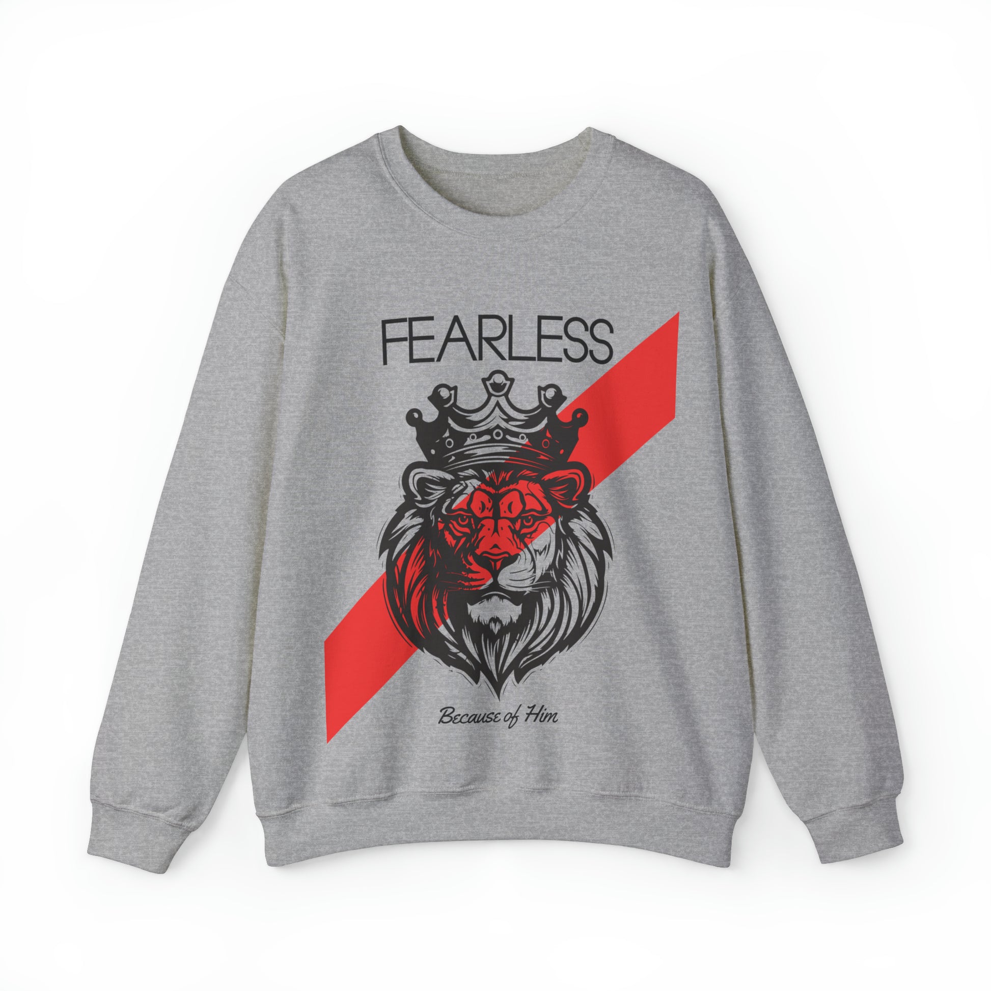 Fearless Christian Sweatshirt Sport Grey tosave1life.com