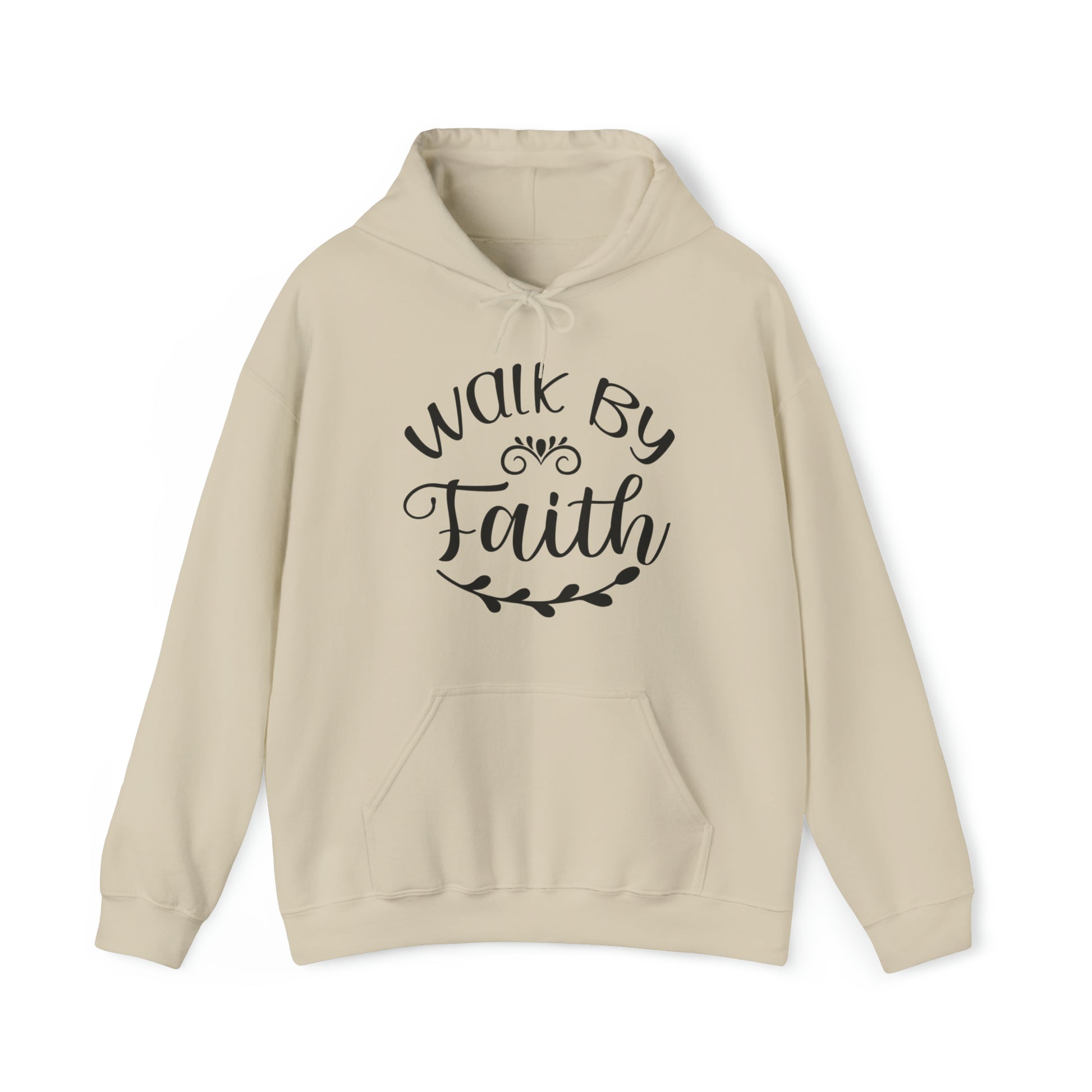 Walk by Faith Christian Hoodie Sand tosave1life.com