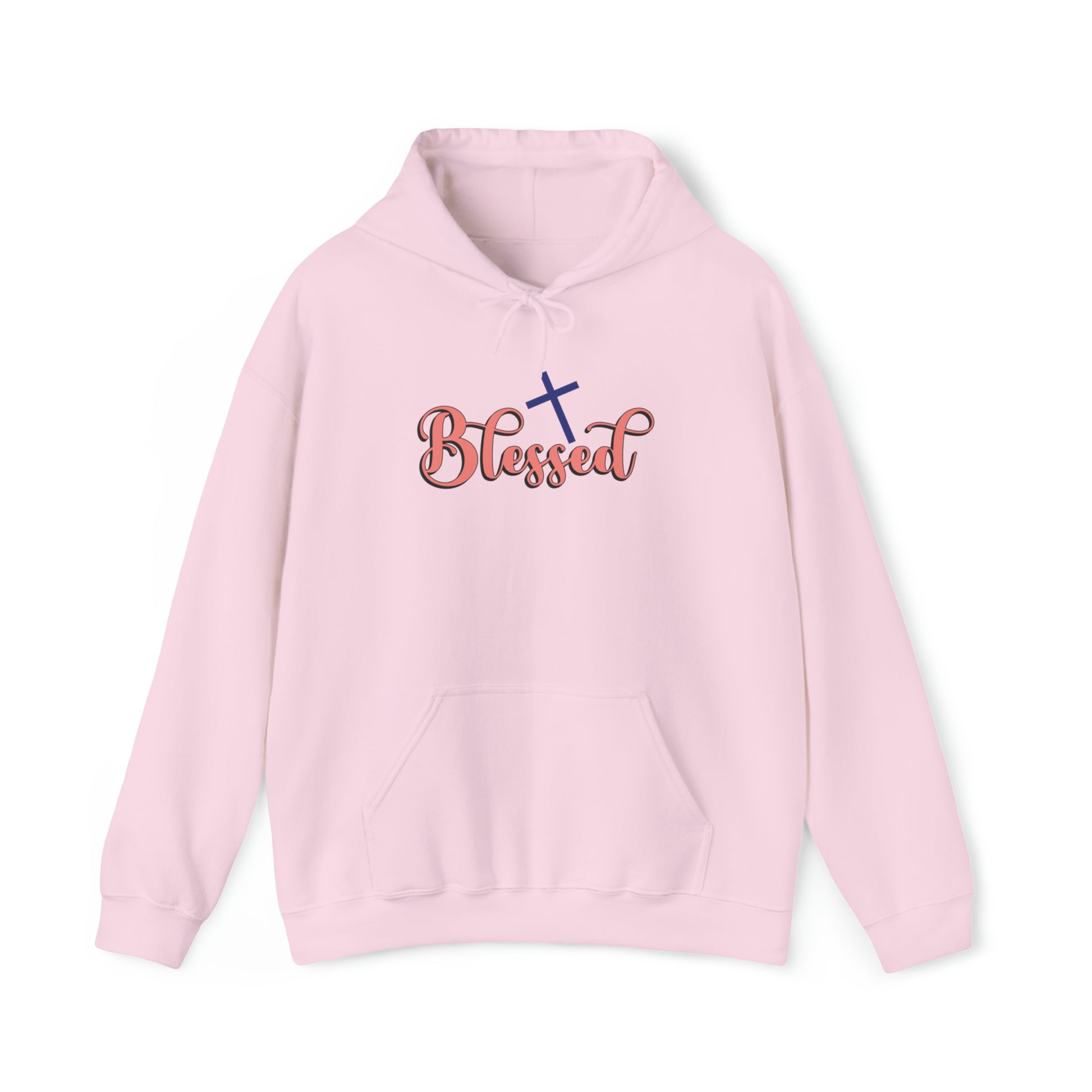 Blessed Christian Hoodie Light Pink tosave1life.com