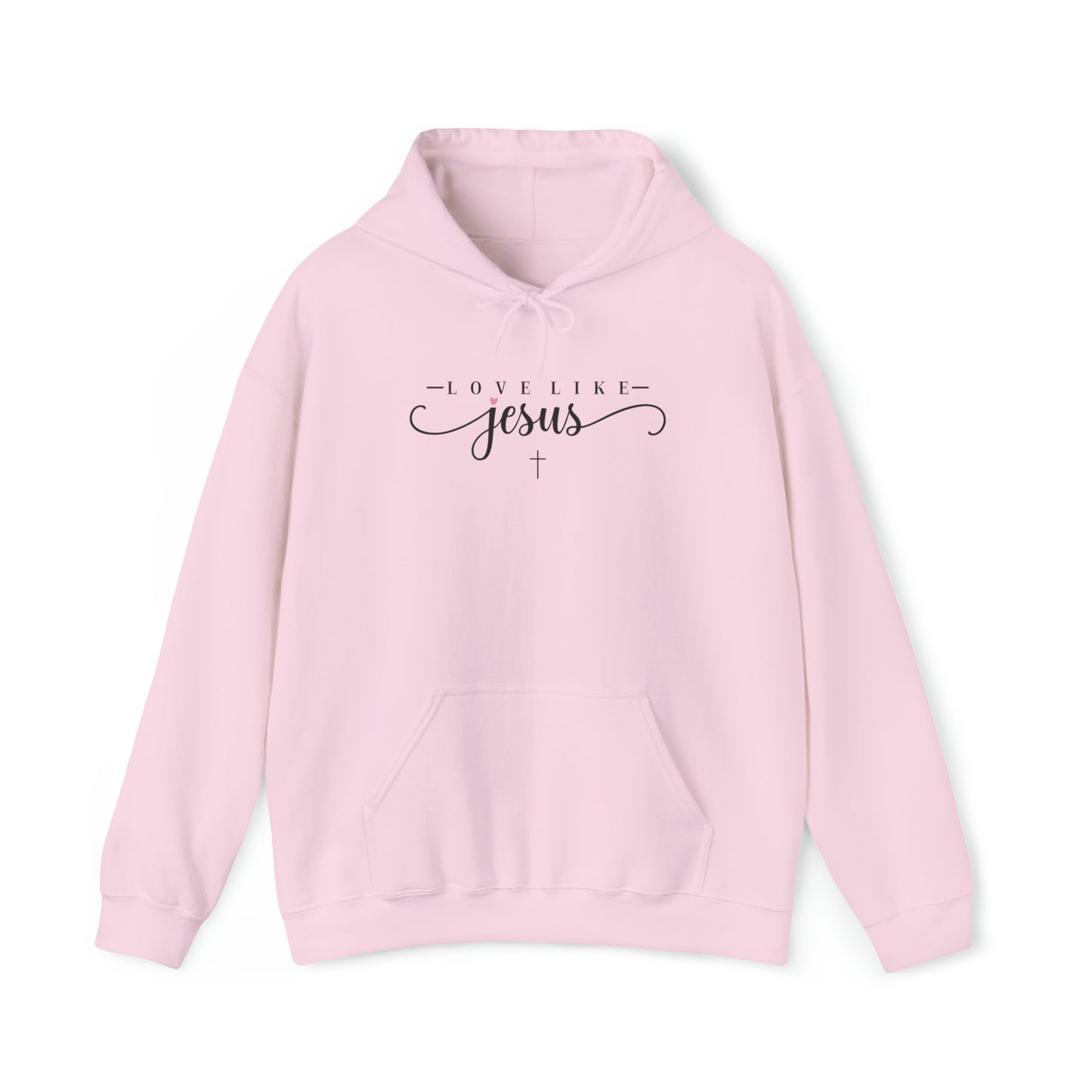 Love Like Jesus Christian Hoodie Light Pink tosave1life.com