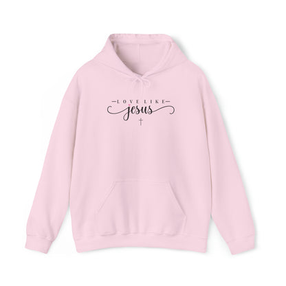 Love Like Jesus Christian Hoodie Light Pink tosave1life.com