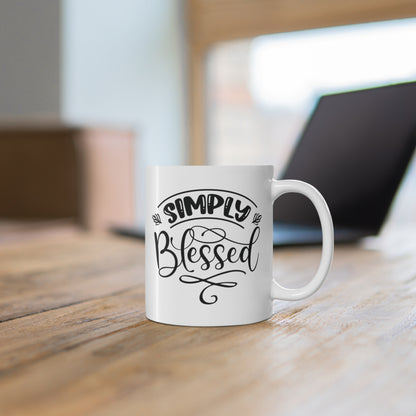 Simply Blessed Christian Mug tosave1life.com