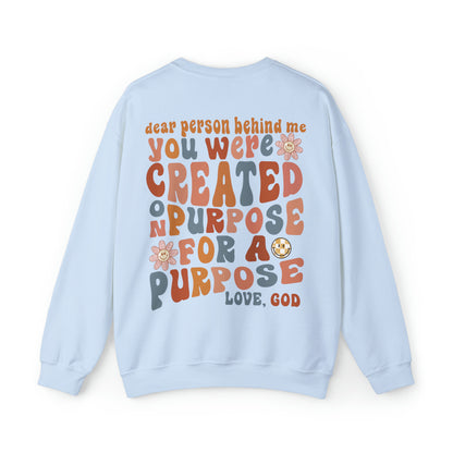 Dear Person Christian Sweatshirt Light Blue tosave1life.com