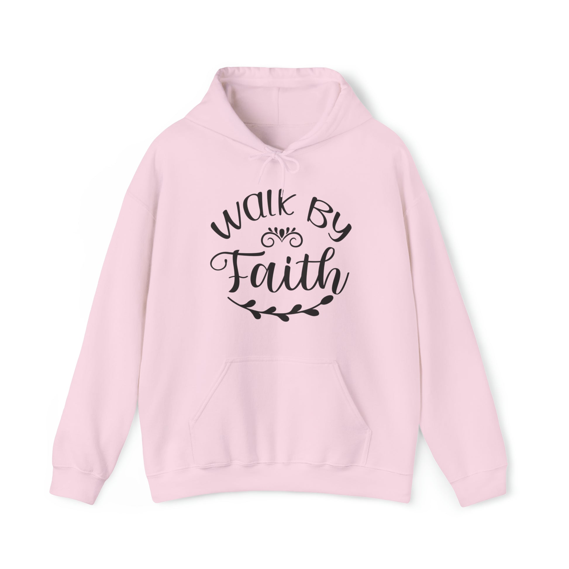 Walk by Faith Christian Hoodie Light Pink tosave1life.com