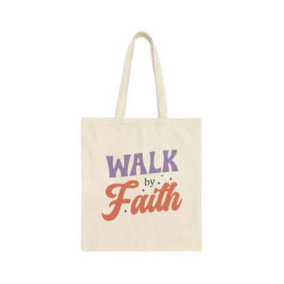 Walk by Faith Christian Tote Bag tosave1life.com