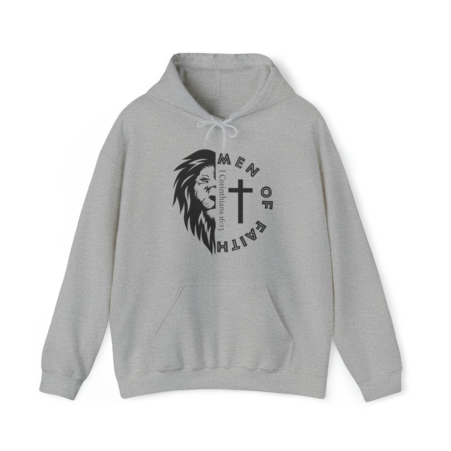 Men of Faith Christian Hoodie Sport Grey tosave1life.com