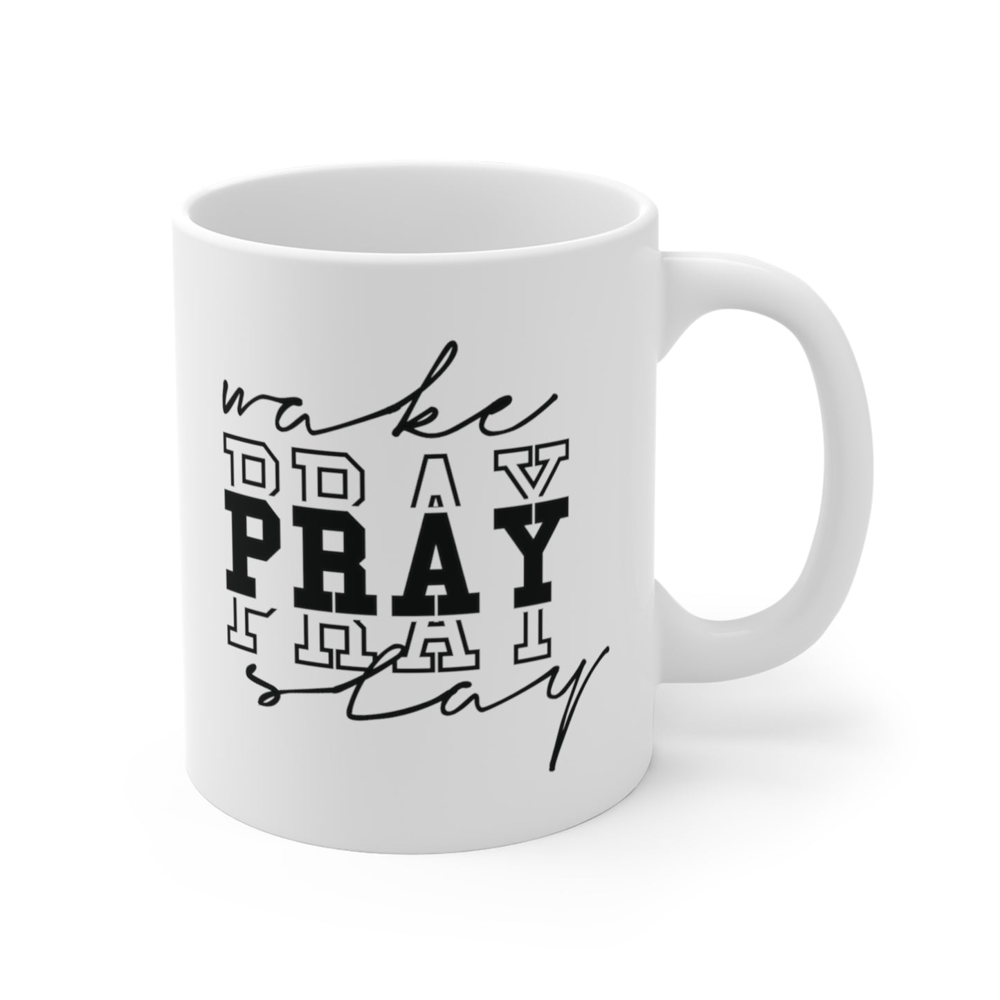 Wake Pray Slay Christian Mug tosave1life.com