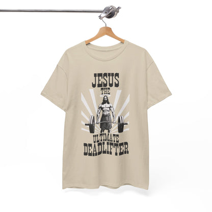 Jesus Deadlifter Heavy Cotton Tee