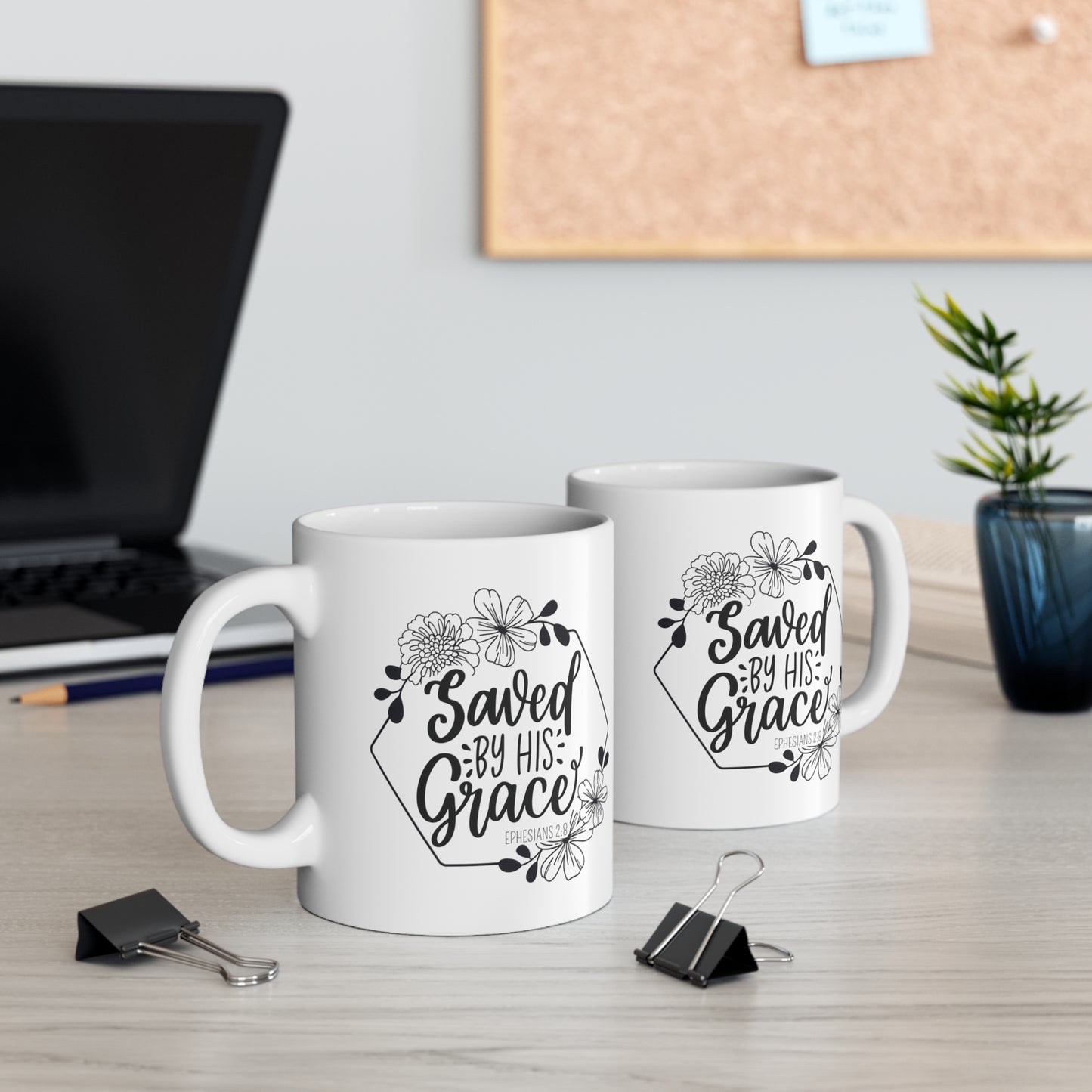 Saved By His Grace Christian Mug tosave1life.com