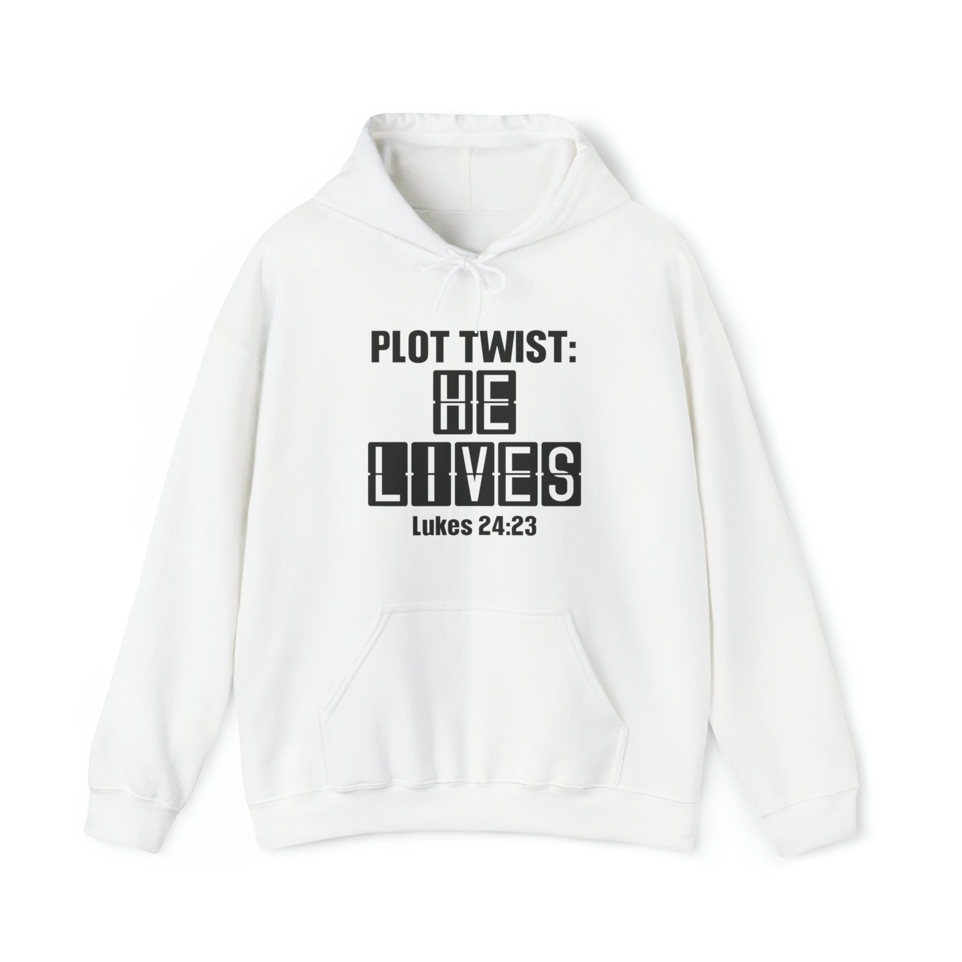 He Lives Christian Hoodie White tosave1life.com