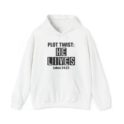 He Lives Christian Hoodie White tosave1life.com