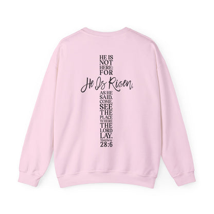 He is Risen Christian Sweatshirt tosave1life.com