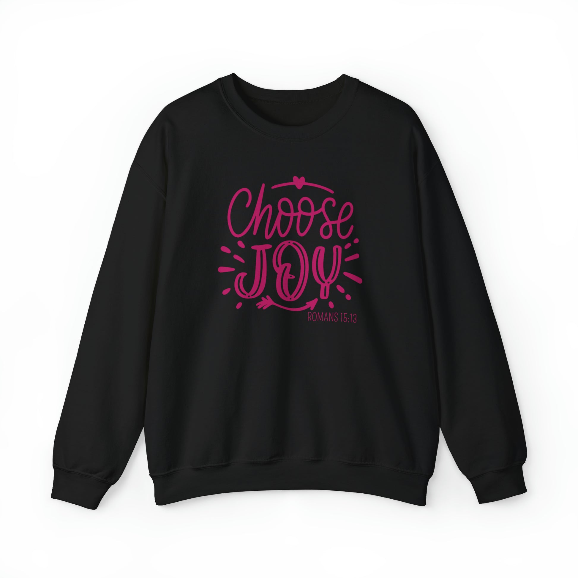 Choose Joy Christian Sweatshirt Black tosave1life.com