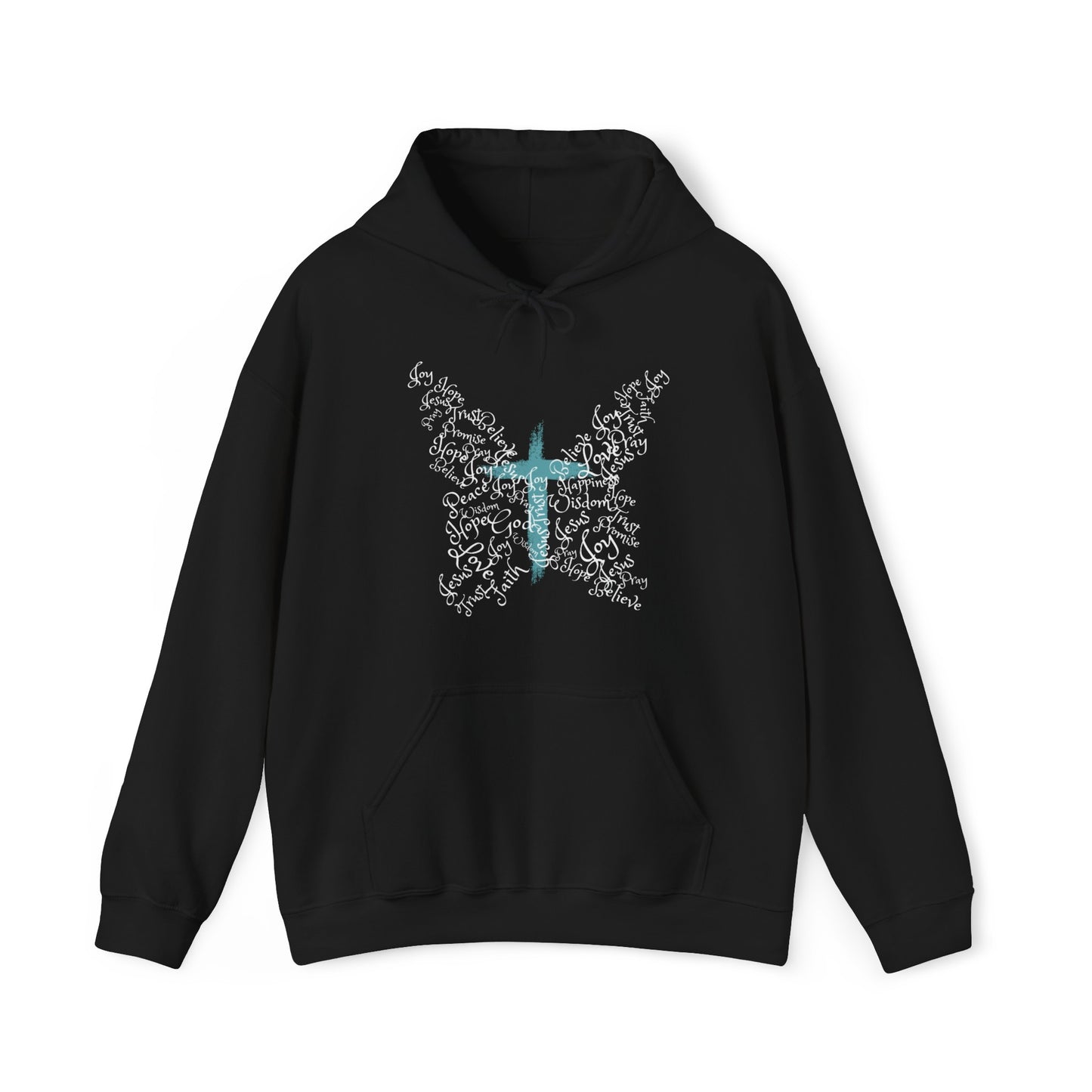 Butterfly Cross Christian Hoodie