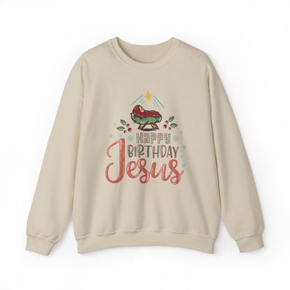 Happy Birthday Jesus Christmas Sweatshirt