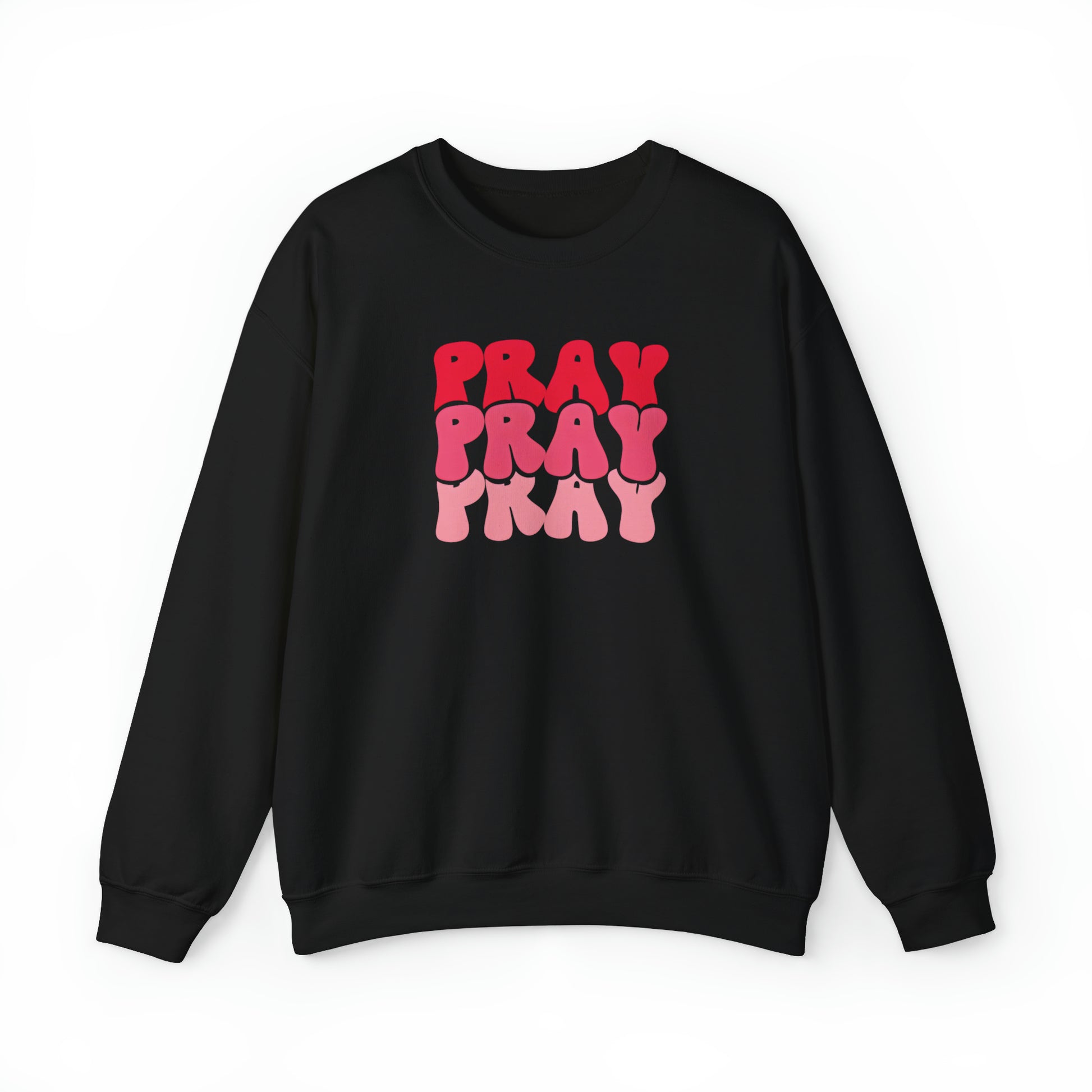 Pray Christian Sweatshirt Black tosave1life.com