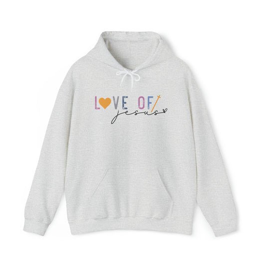 Love of Jesus Christian Hoodie Ash tosave1life.com