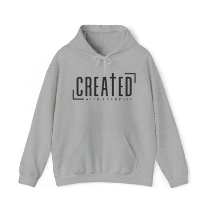 Created With a Purpose Christian Hoodie Sport Grey tosave1life.com