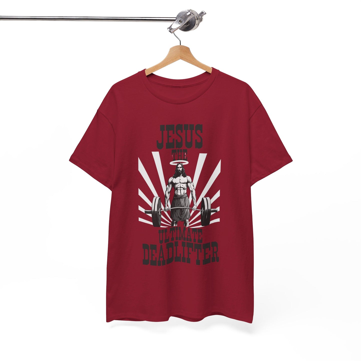 Jesus Deadlifter Heavy Cotton Tee