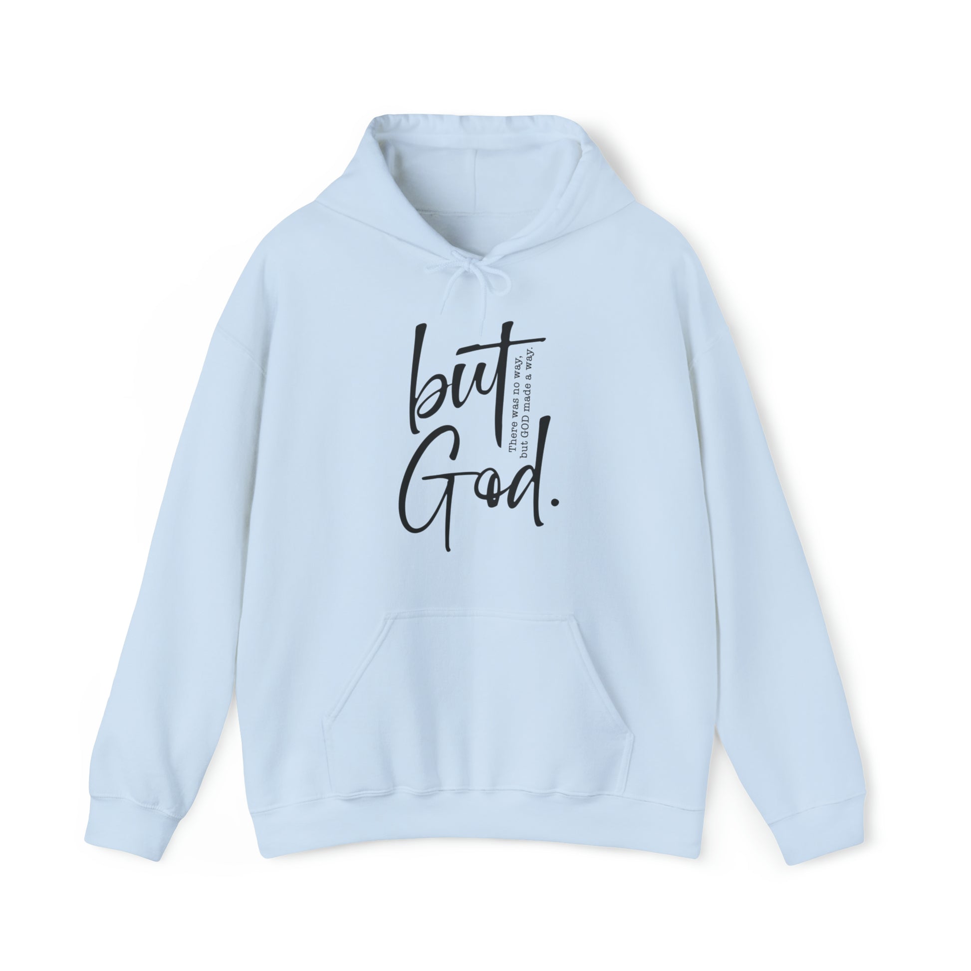 But God Christian Hoodie Light Blue tosave1life.com