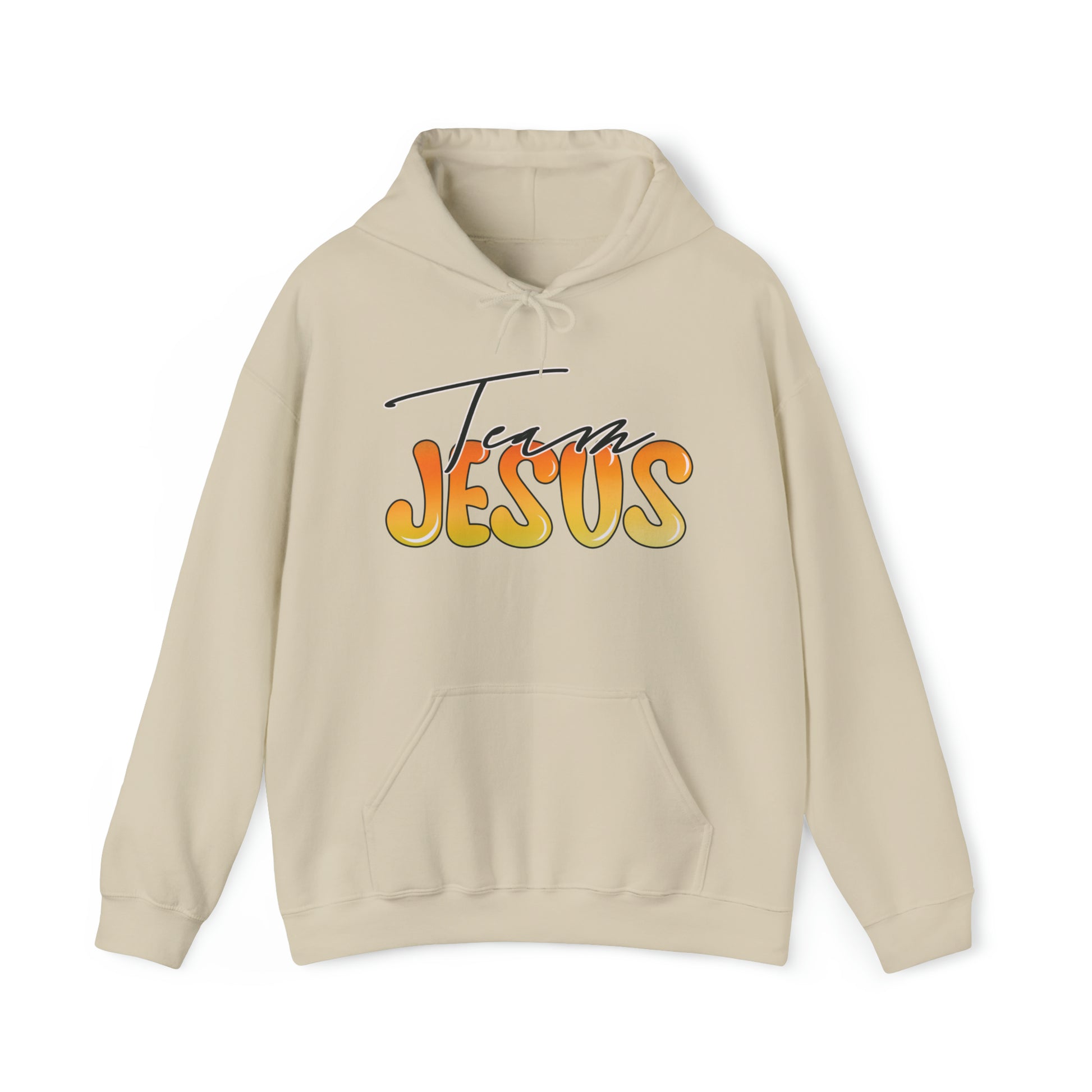 Team Jesus Christian Hoodie Sand tosave1life.com