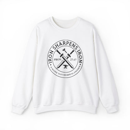 Iron Sharpens Iron Christian Sweatshirt White tosave1life.com