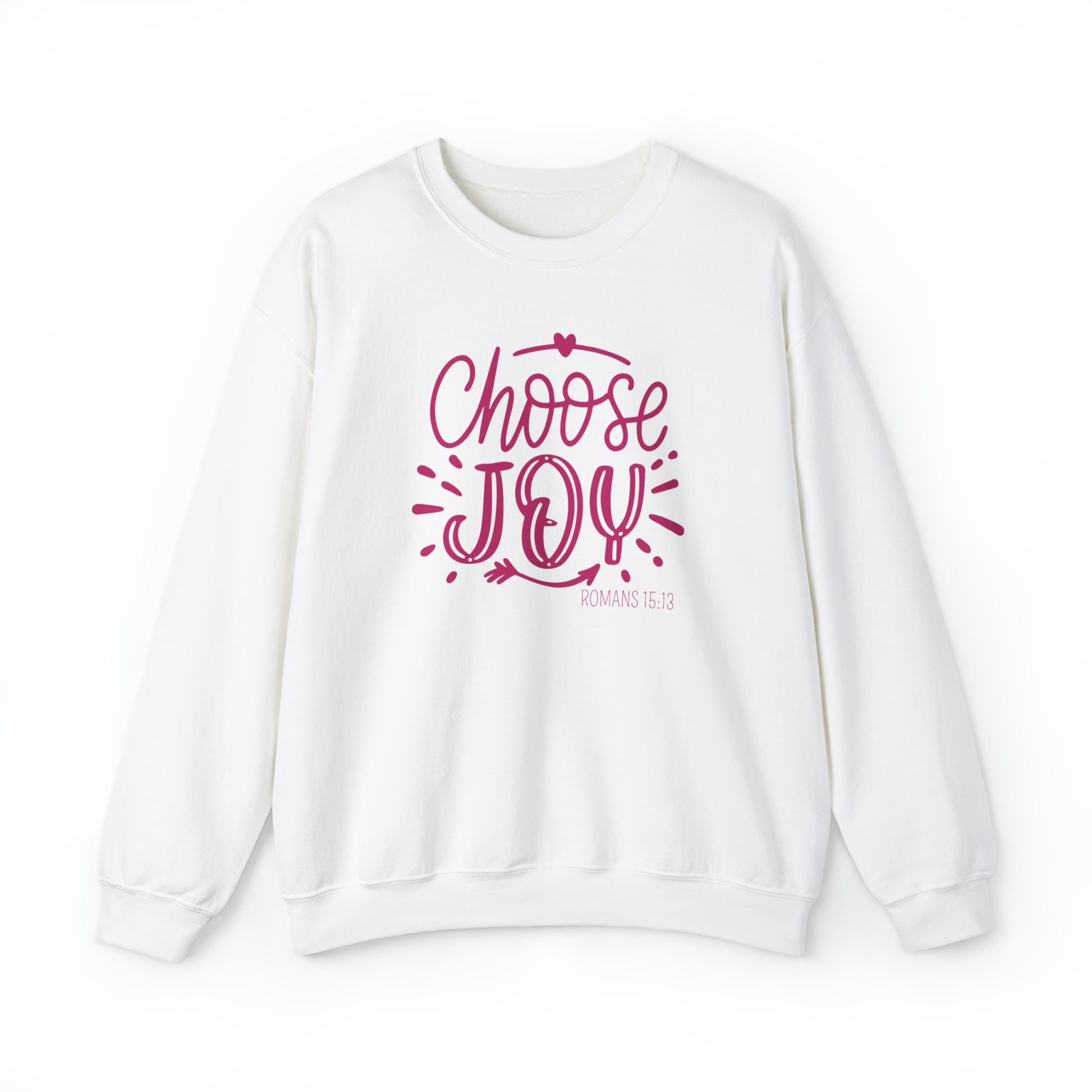 Choose Joy Christian Sweatshirt White tosave1life.com