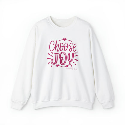 Choose Joy Christian Sweatshirt White tosave1life.com