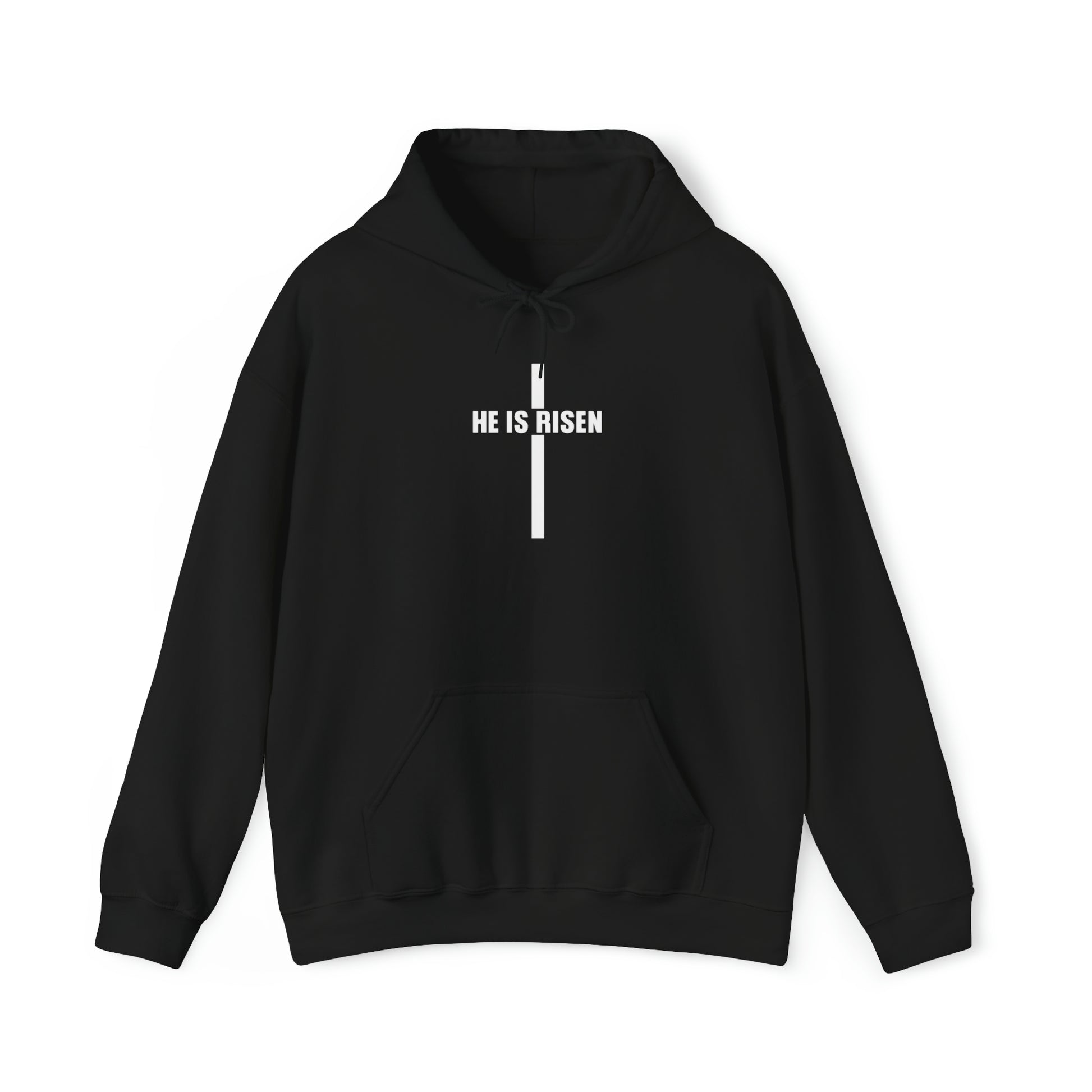 He Is Risen Christian Hoodie Black tosave1life.com