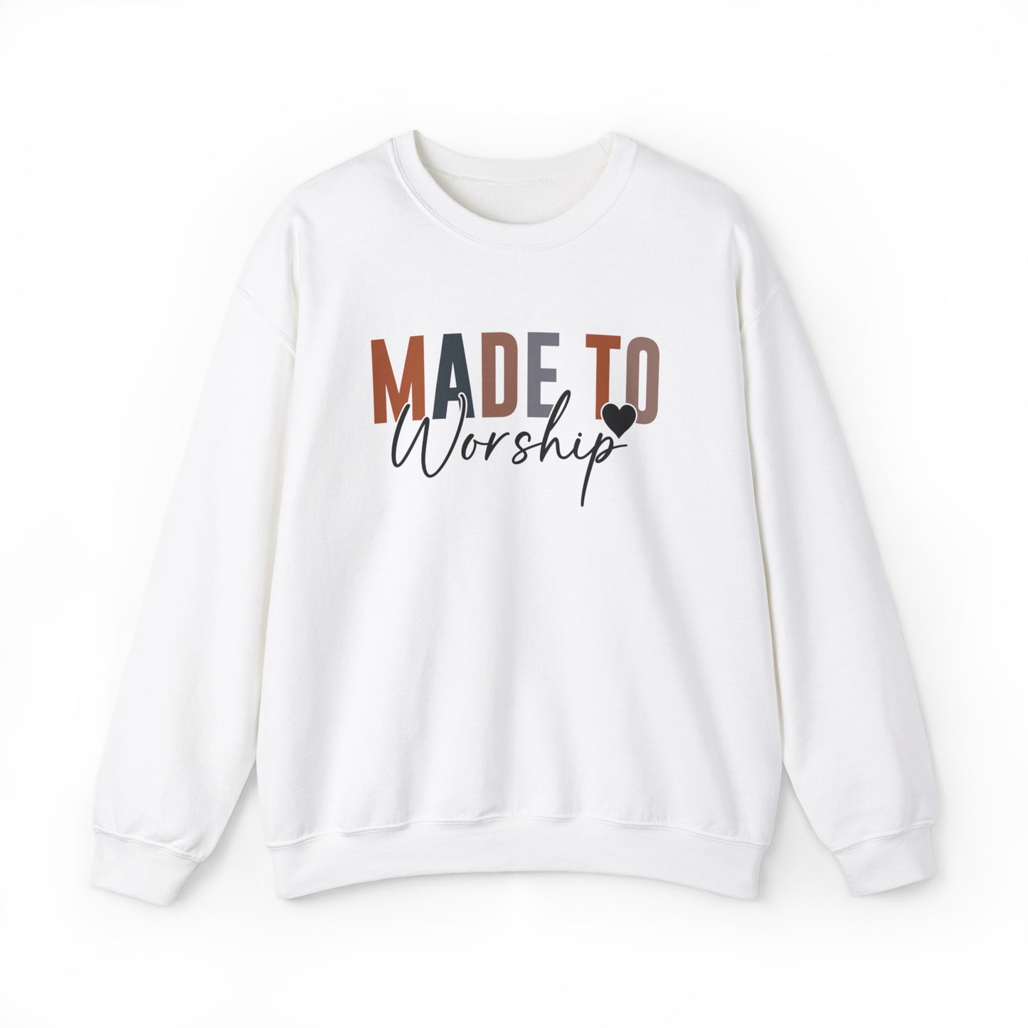 Made to Worship Christian Sweatshirt White tosave1life.com