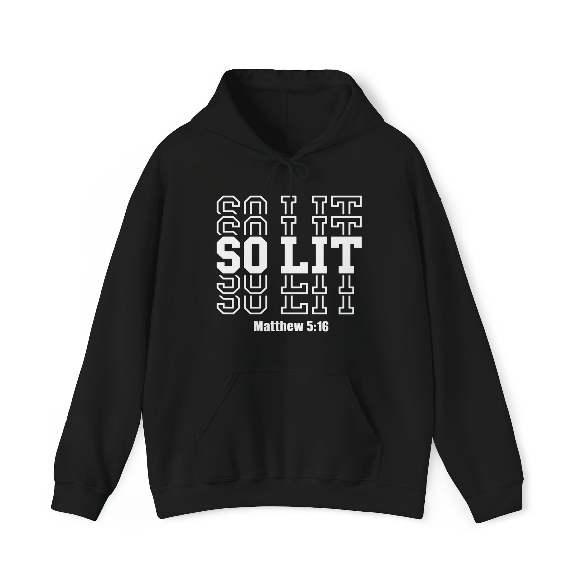 So Lit Christian Hoodie Black tosave1life.com