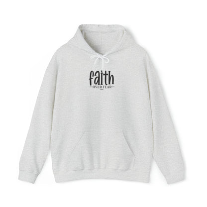 Faith Over Fear Christian Hoodie Ash tosave1life.com