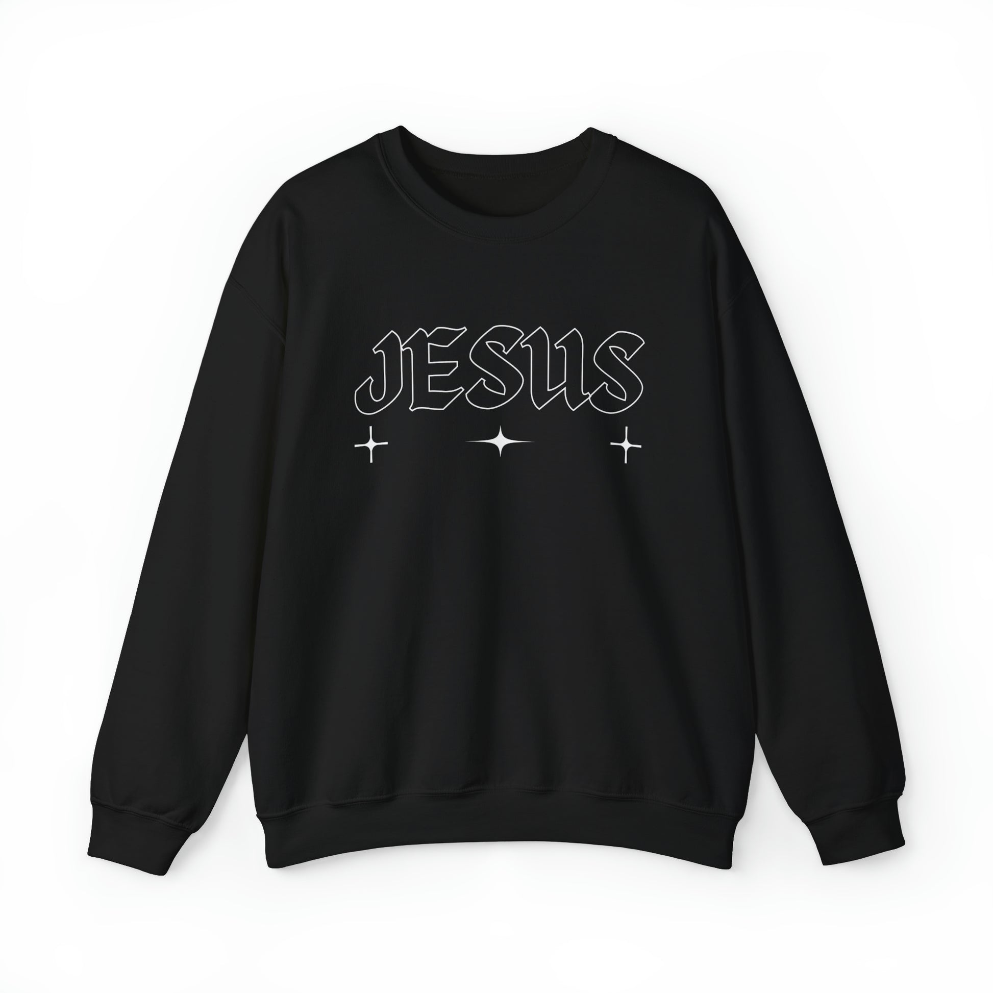 Jesus Christian Sweatshirt Black tosave1life.com