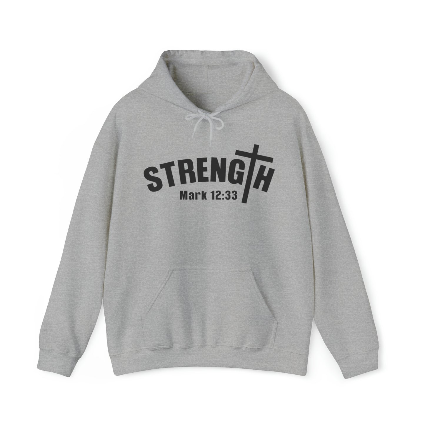 Strength Christian Hoodie Sport Grey tosave1life.com