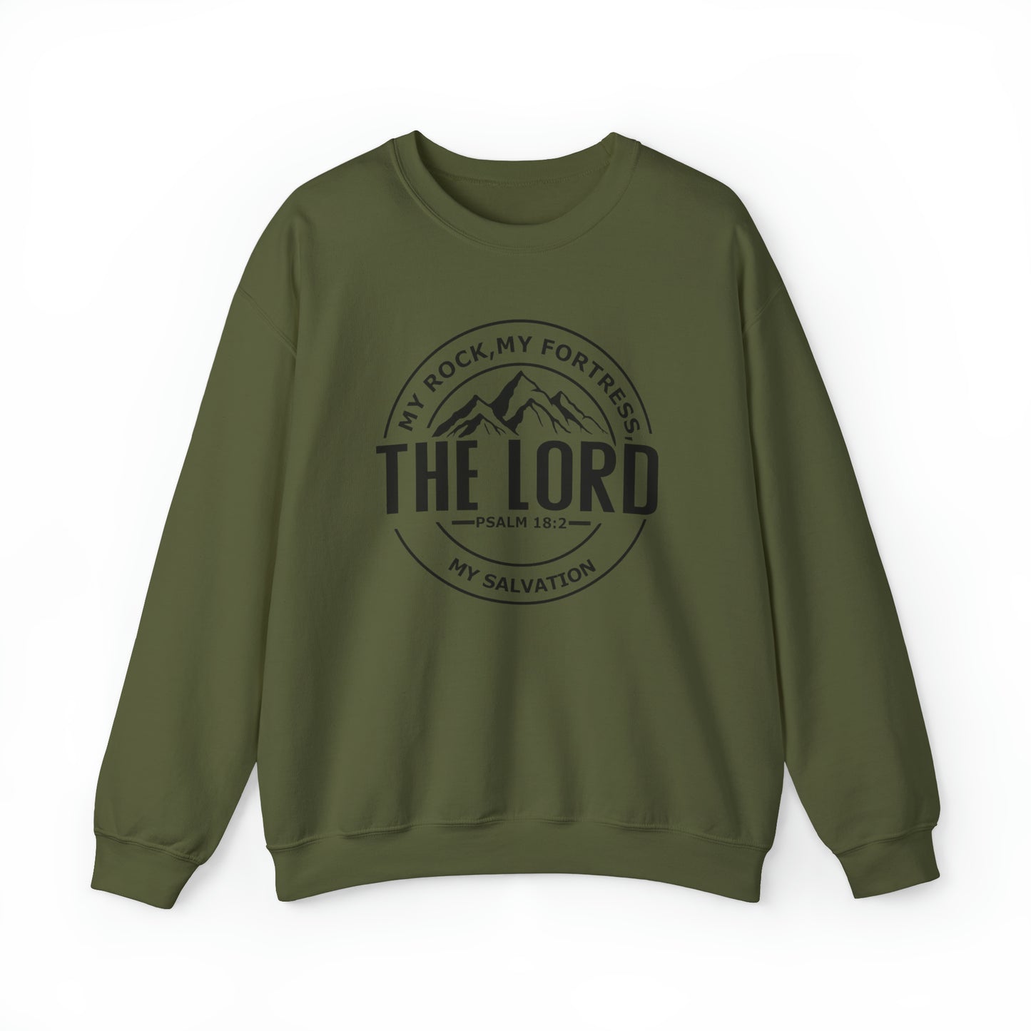 The Lord Christian Sweatshirt Military Green tosave1life.com