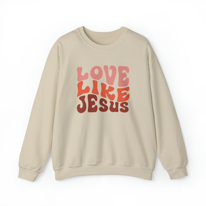 Love Like Jesus Sweatshirt Sand tosave1life.com