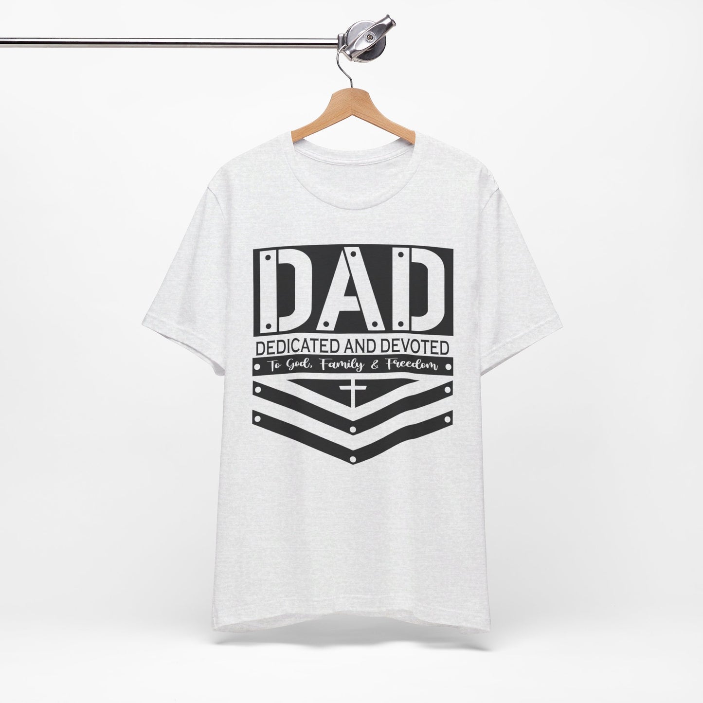 Dad Dedicated and Devoted Christian Shirt