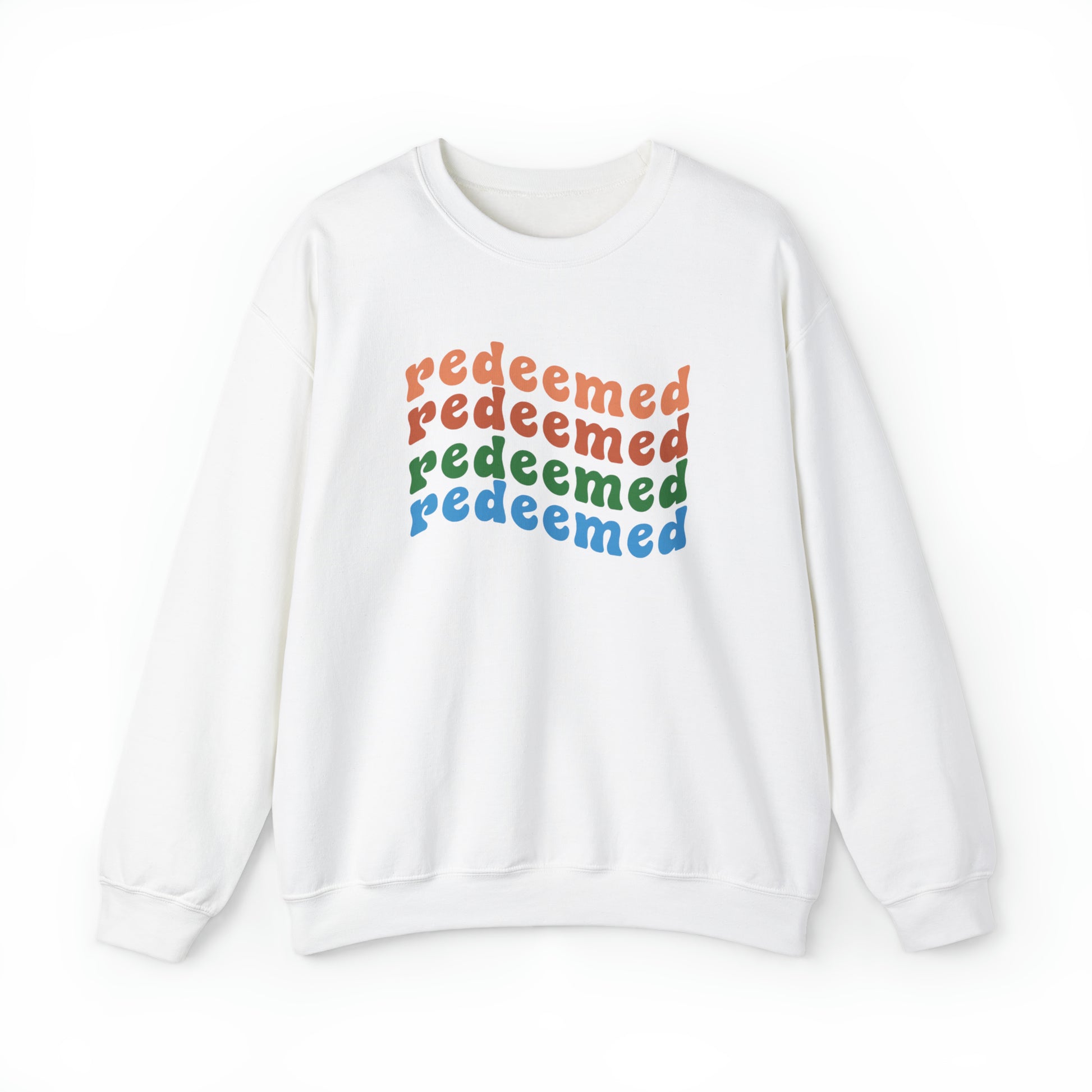 Redeemed Christian Sweatshirt White tosave1life.com