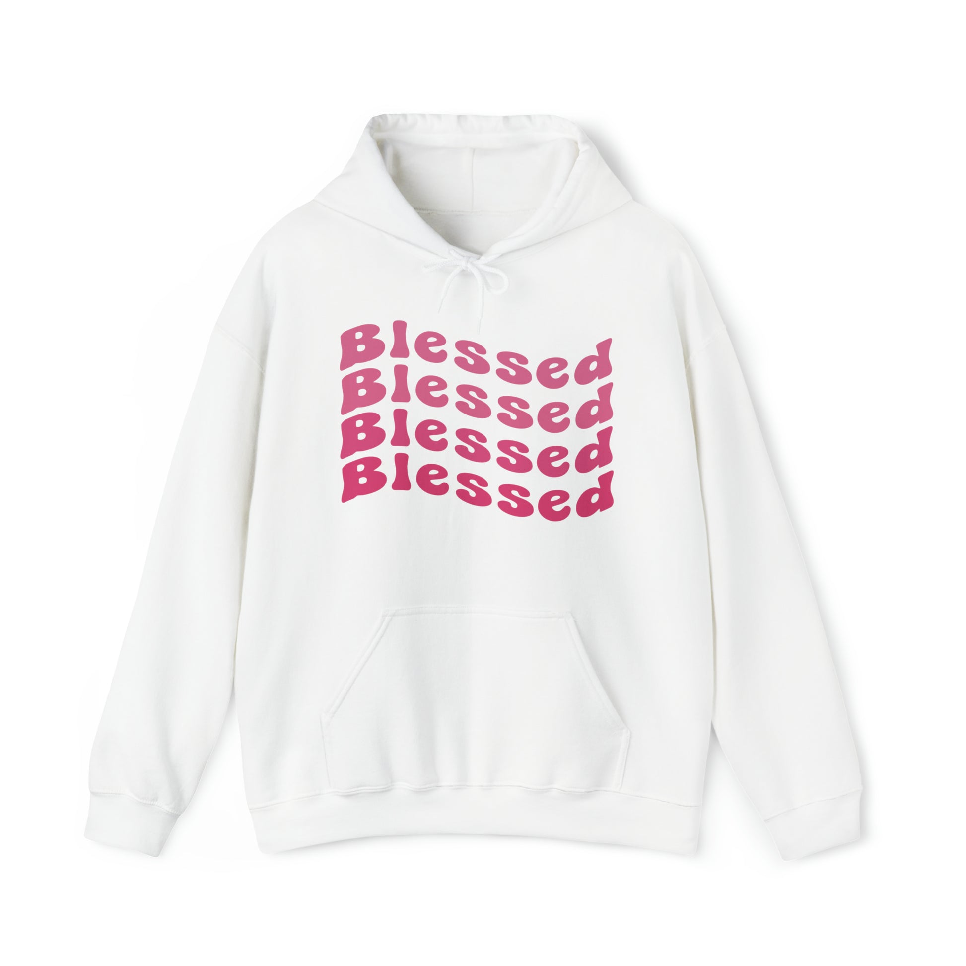 Blessed Christian Hoodie White tosave1life.com