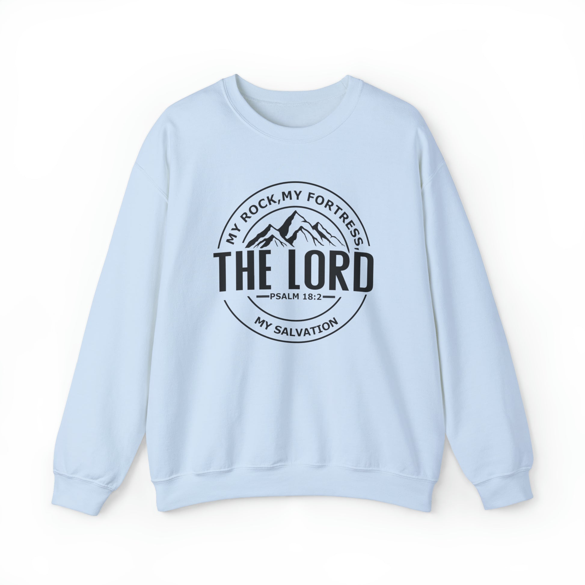 The Lord Christian Sweatshirt Light Blue tosave1life.com