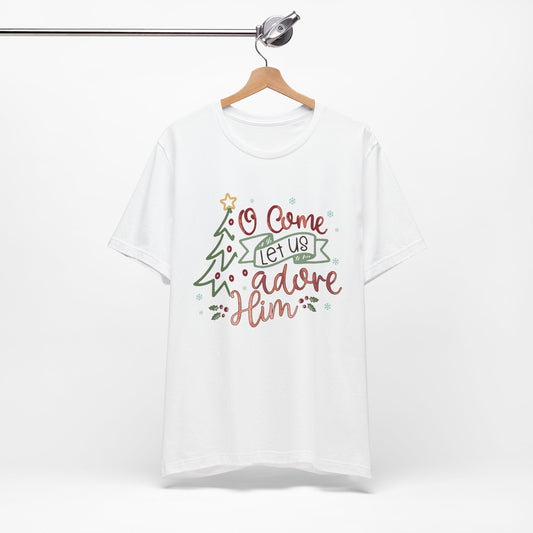 Let Us Adore Him Christmas Shirt