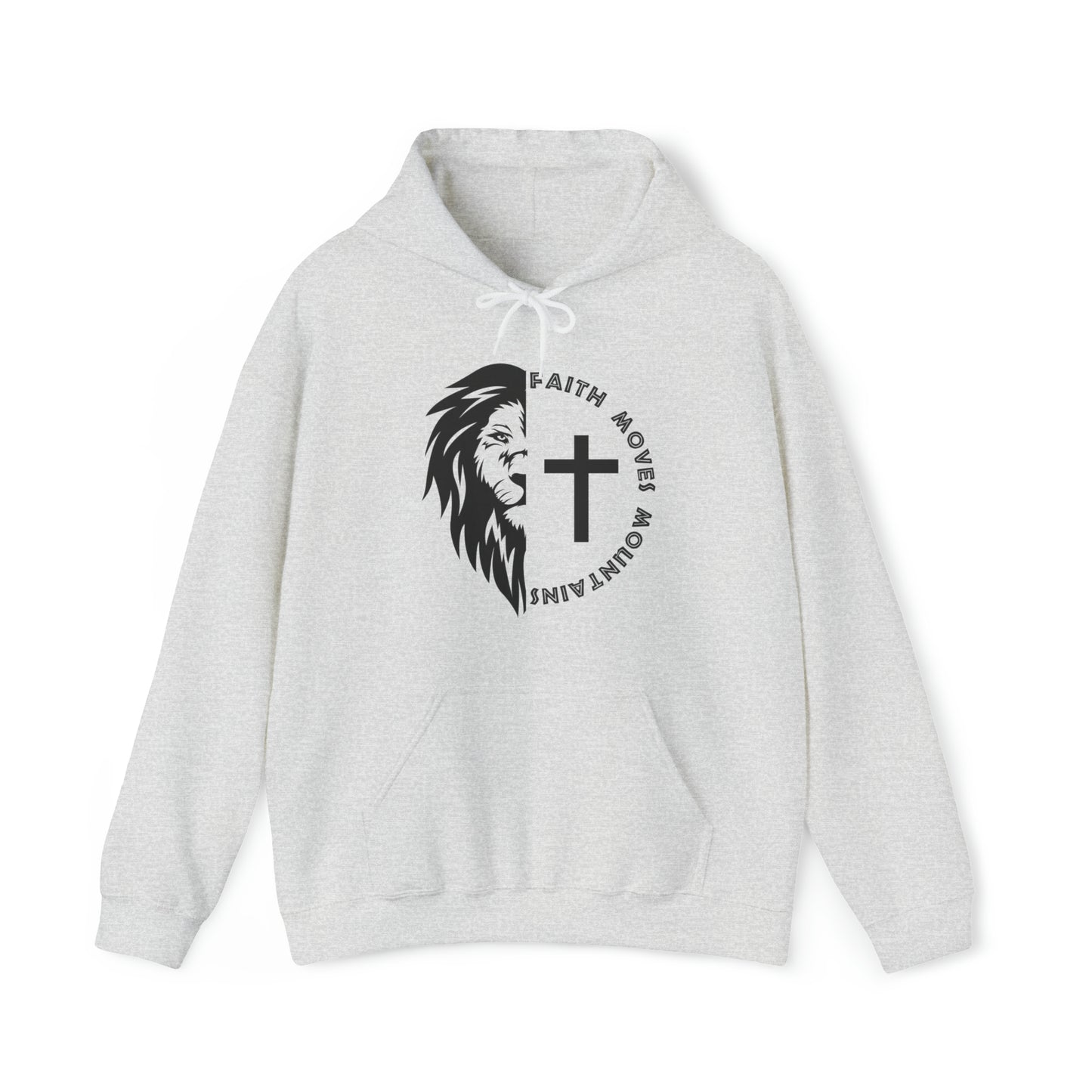 Faith Moves Mountains Christian Hoodie Ash tosave1life.com