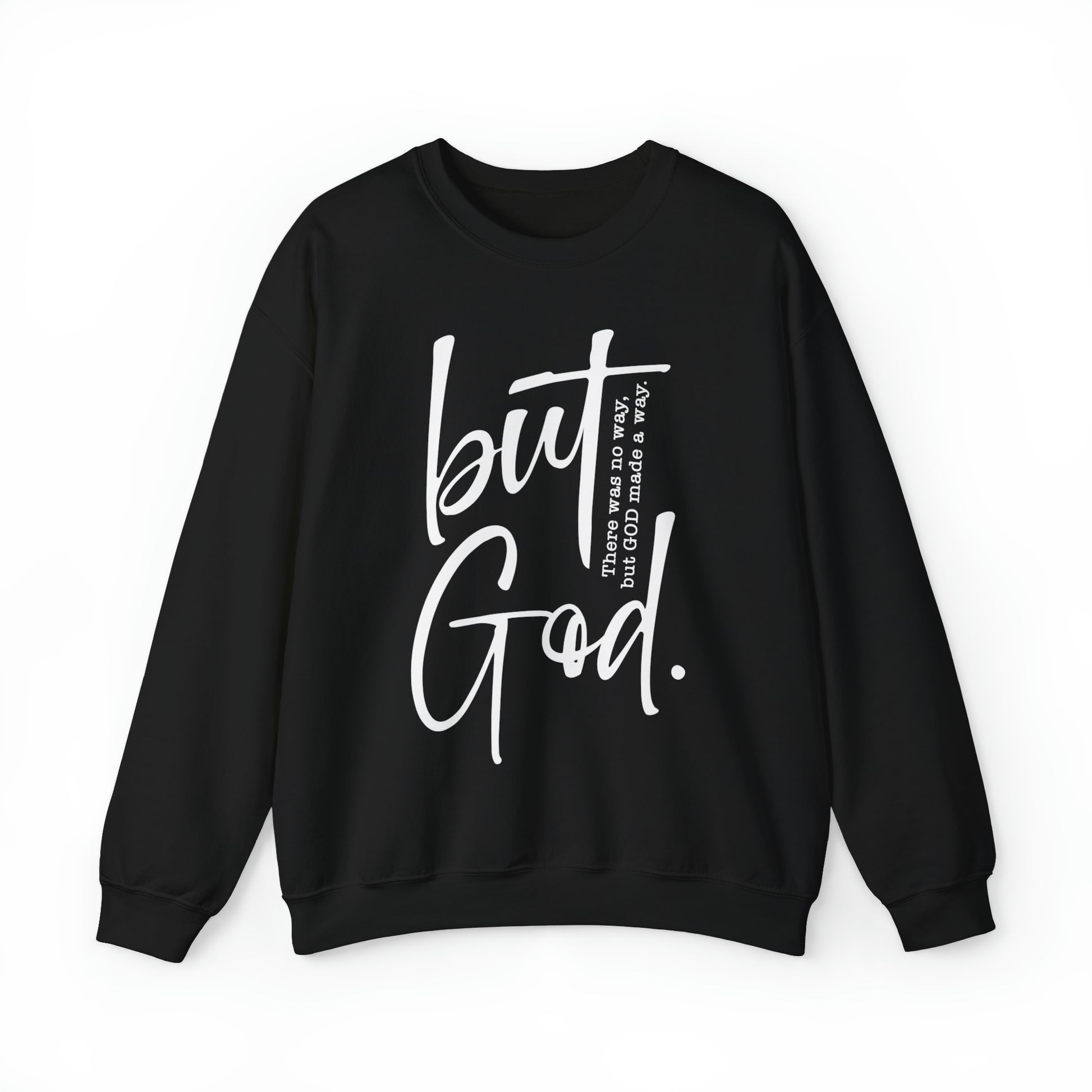 But God Christian Sweatshirt Black tosave1life.com