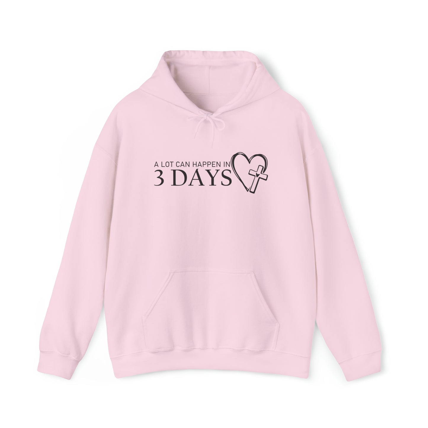 He is Risen Christian Hoodie Light Pink tosave1life.com