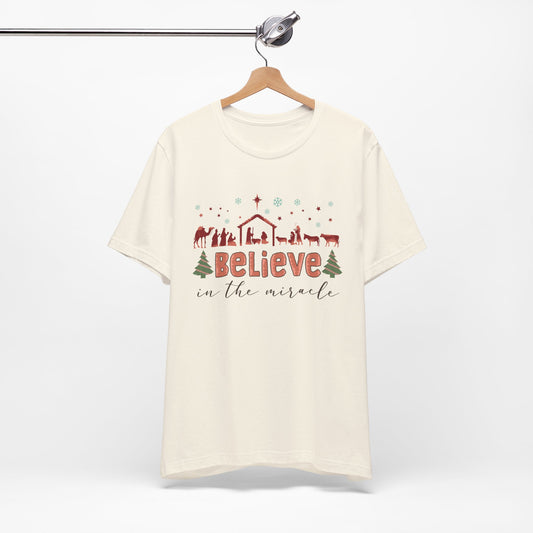 Believe in The Miracle Christmas Shirt