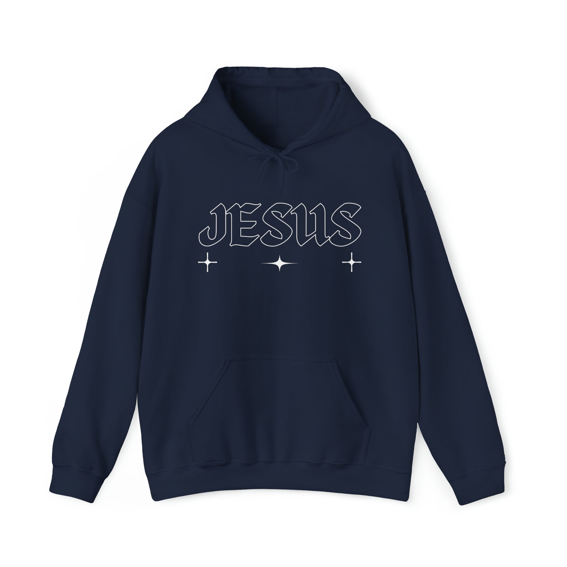 Jesus Christian Hoodie Navy tosave1life.com